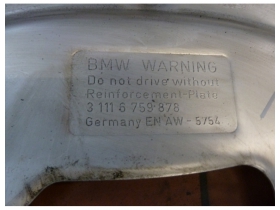 BMW E60 E61 530d Unterfahschutz Alu Versteifungsplatte...