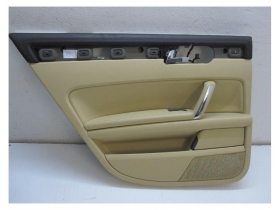 VW Phaeton 3D Türverkleidung hinten links Leder  beige +...