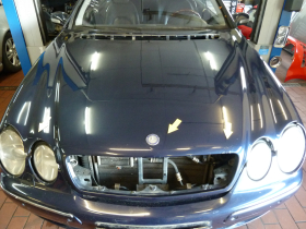 Mercedes CL C215 W215 Motorhaube vorne 739 blau