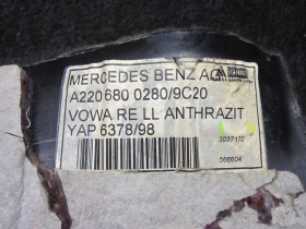 Mercedes CL C215 W215 Verkleidung Fussraum unten rechts anthrazit A2206800280