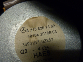 Mercedes CL C215 W215 Subwoofer Lautsprecher hinten A2158201302