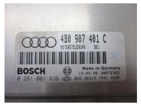 Audi A6 4B 2,5 TDI Motorsteuergerät AKN 150PS...