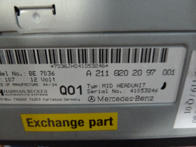 Mercedes E-Klasse W211 Navigationssystem Autoradio A2118202097