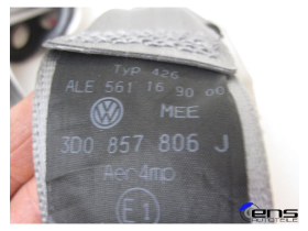 VW Phaeton 3D Sicherheitsgurt hinten rechts 3D0857806J Gurt Gurtstraffer grau