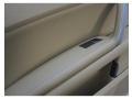 VW Phaeton 3D Türverkleidung hinten links Leder  beige + braun  Vollleder  kurz