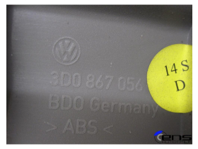 VW Phaeton 3D Verkleidung Tür rechts 3D0867056 Rahmen grau