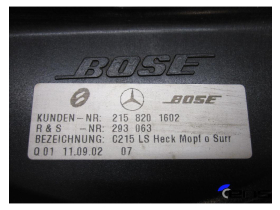 Mercedes CL C215 W215 Sobwoofer Lautsprecher BOSE Mopf 2158201602