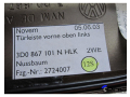 VW Phaeton 3D Türleiste vorne links oben Nussbaum 3D0867101N Türgriff Hochtöner