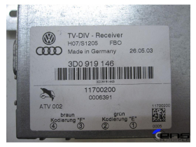 VW Phaeton 3D TV DIV Receiver 3D0919146 Empfänger Steuergerät