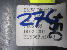 BMW 7er E65 Rücksitzlehne Rücksitzbank hinten links Leder schwarz