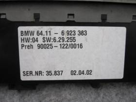 BMW 7er E65 Klimabedienteil Heizungsregler 6923383