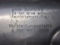 BMW 7er E65 Versteifungsplatte Unterbodenschutz 6752310